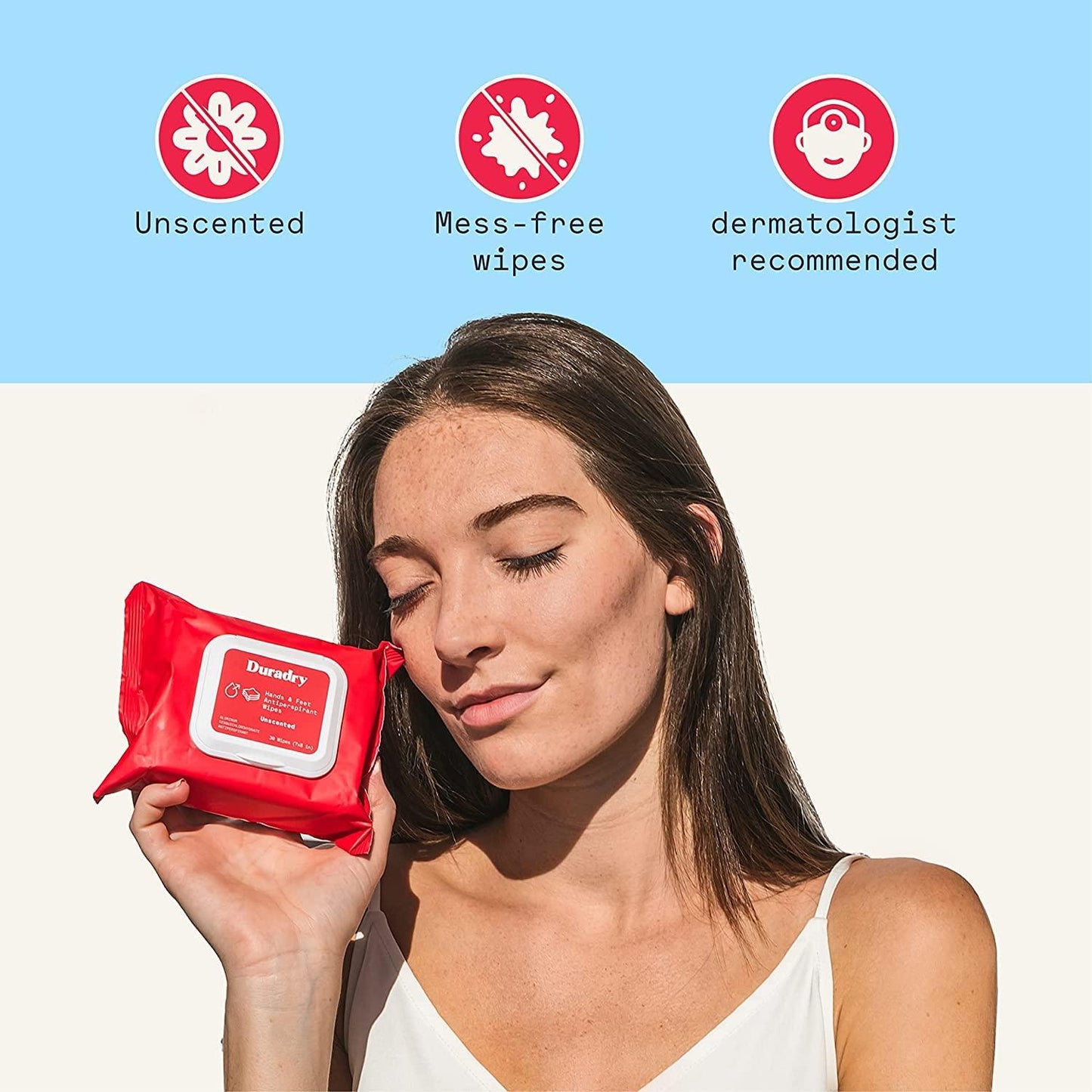 Duradry - Toallitas Antitranspirantes para Todo el Cuerpo
