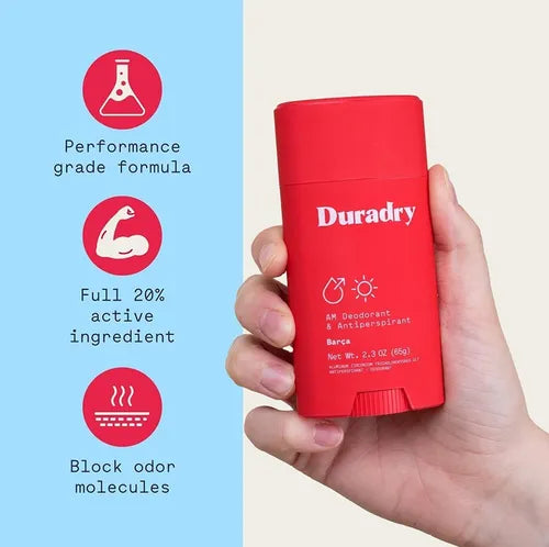 Duradry - Desodorante antitranspirante en barra