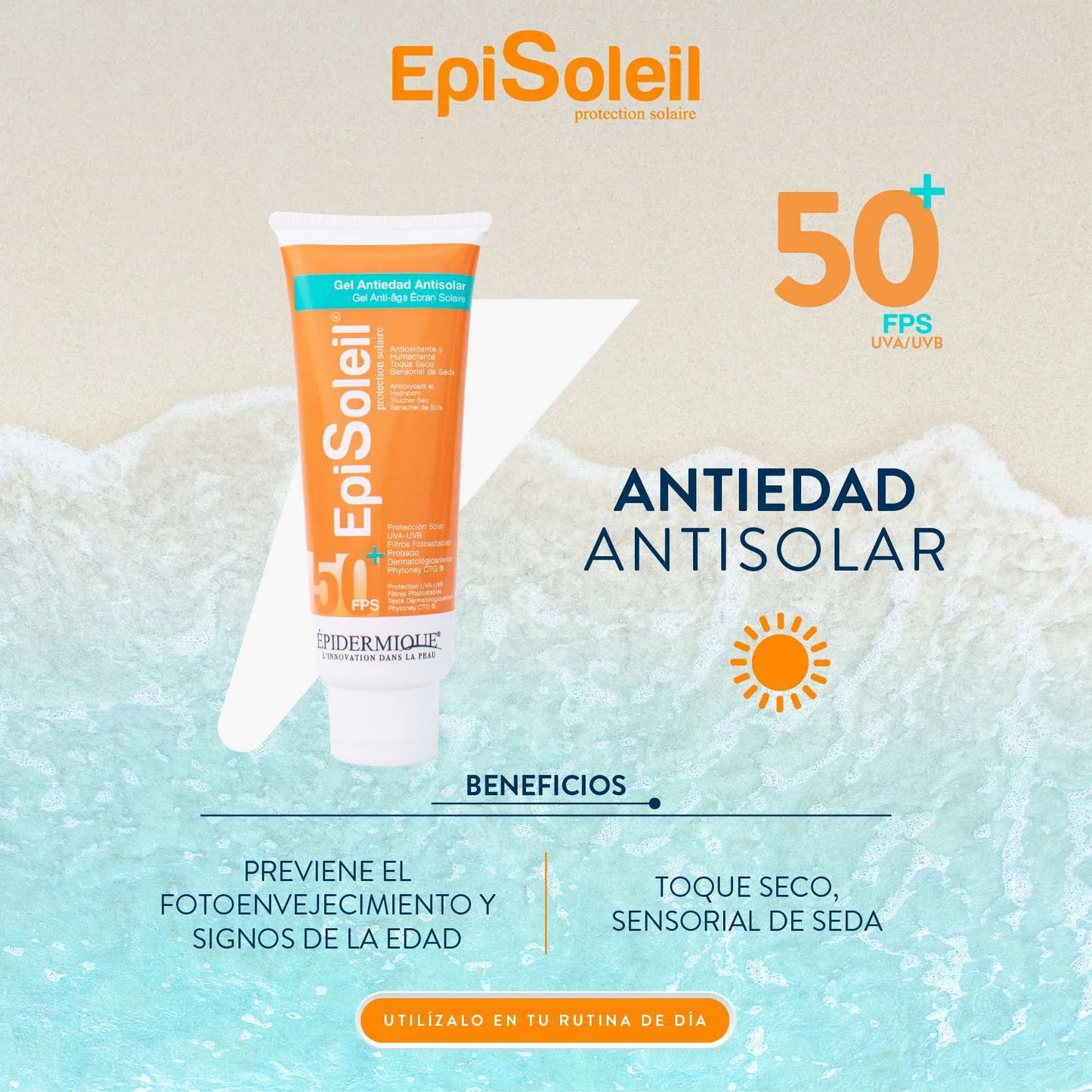 Epidermique - EpiSoleil Gel antiedad antisolar FPS 50+