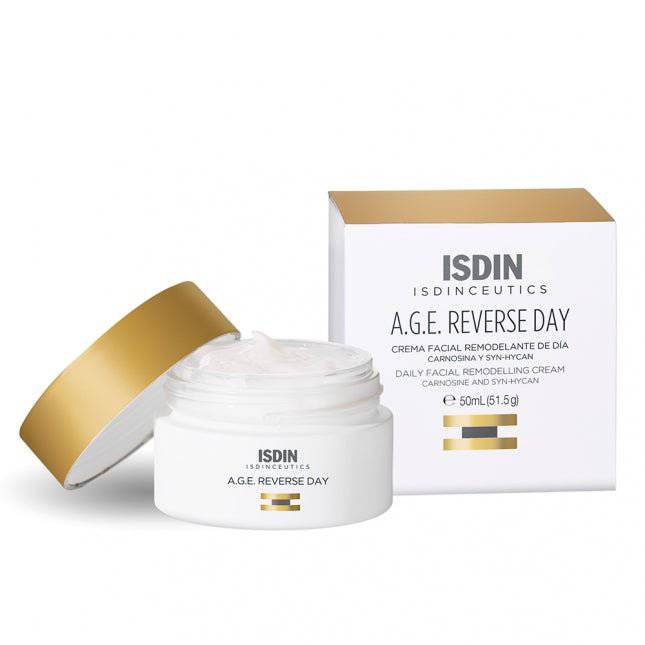 ISDIN - A.G.E. Reverse Day Crema facial antiedad de día que remodela el rostro