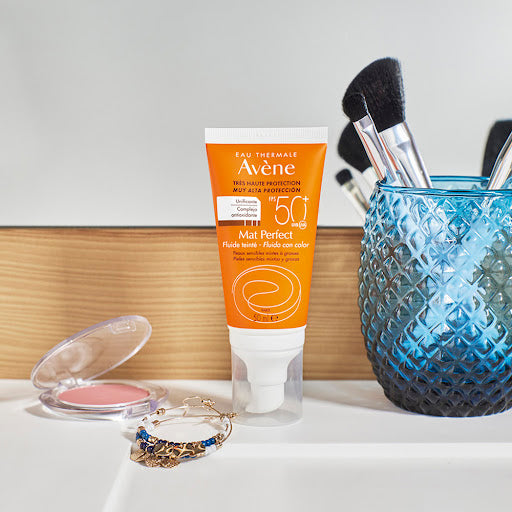 Avène - Protector Solar Eau Thermale Avène - Mat Perfect Fluido con color
