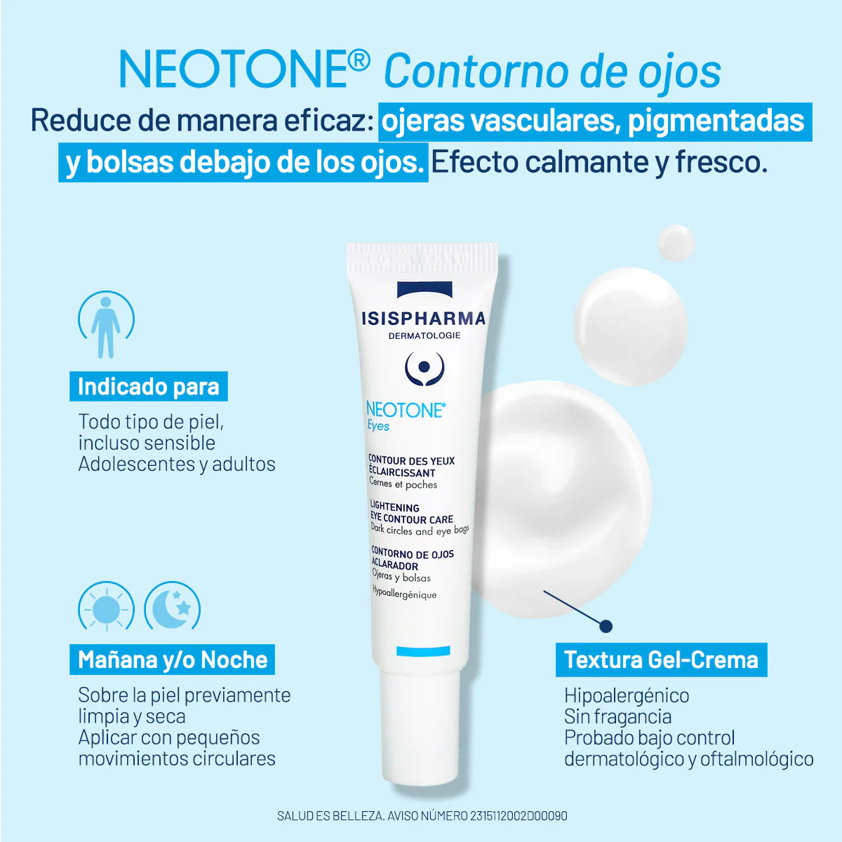 ISISPHARMA - Neotone Eyes - Contorno de Ojos