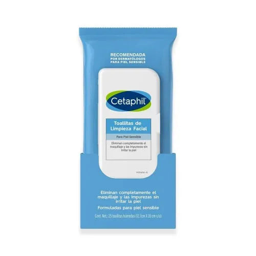 Cetaphil - Toallitas de Limpieza Facial - Piel Sensible