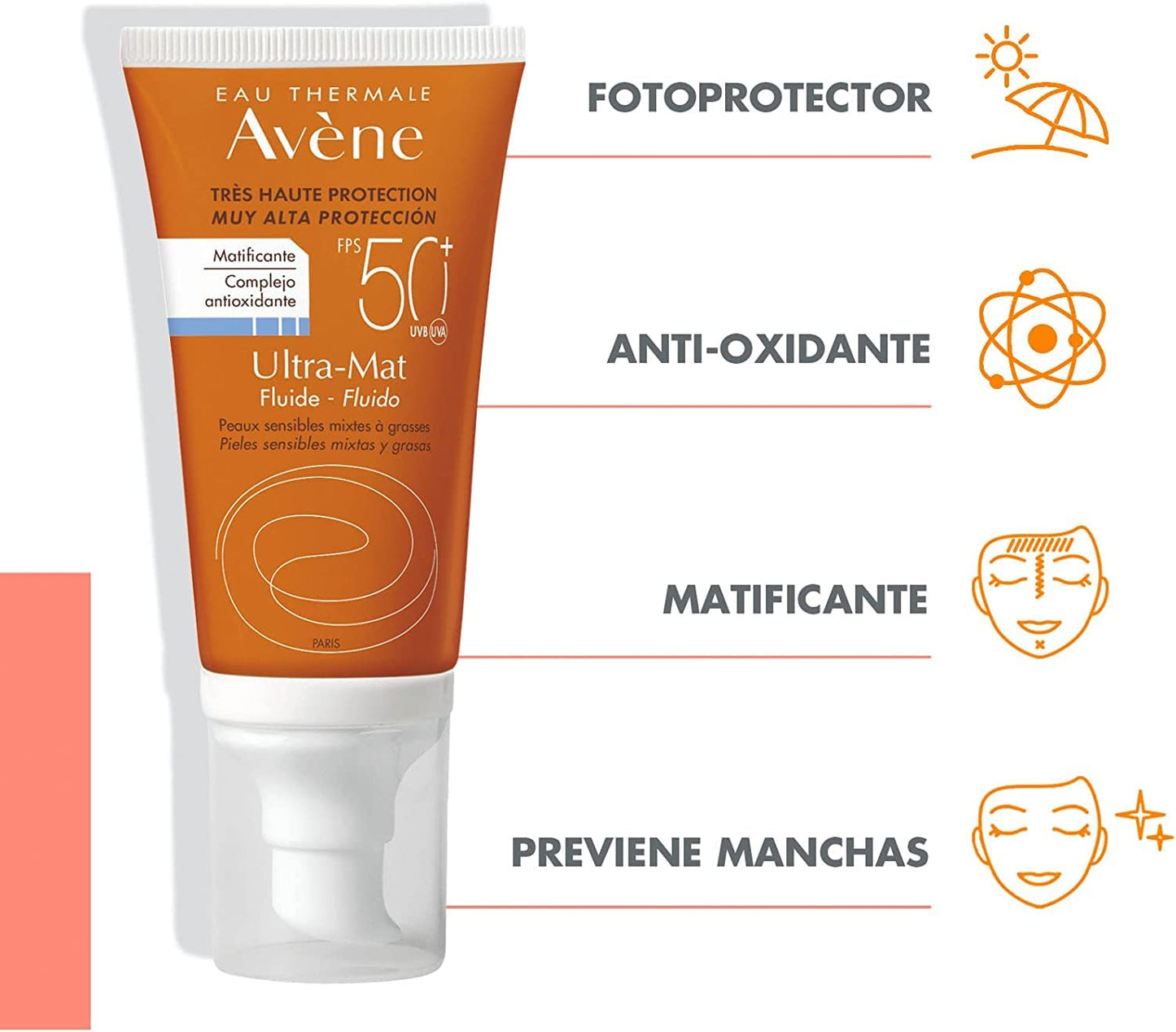 Avène - Protector solar Ultra-Mat sin color