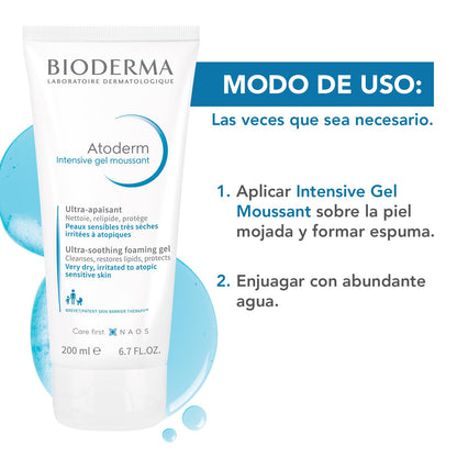 Bioderma - Atoderm Intensive Gel moussant -  Gel limpiador