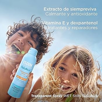 ISDIN - FOTOPROTECCIÓN Transparent Spray Wet Skin Pediatrics SPF 50