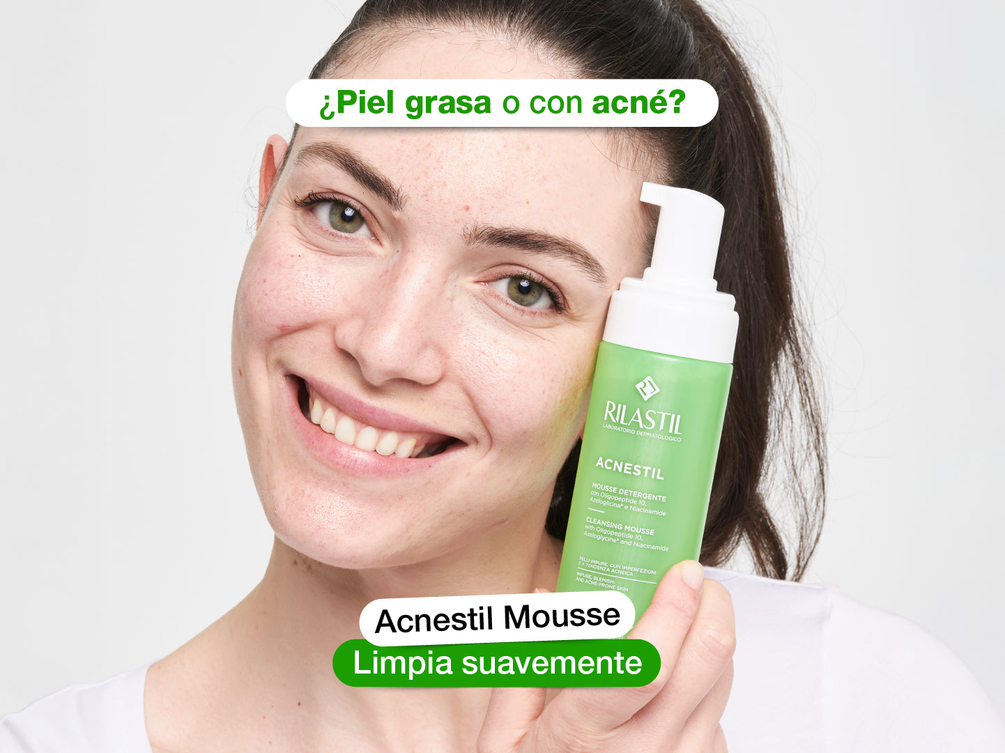 Rilastil - Acnestil Mousse Detergente 400ml