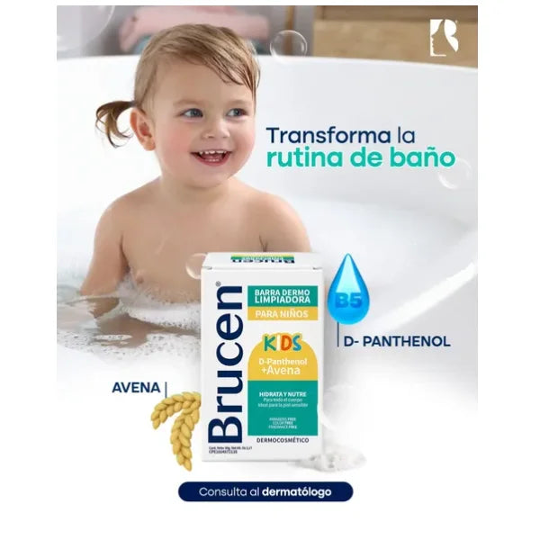 Brucen - Kids barra dermolimpiadora para niños