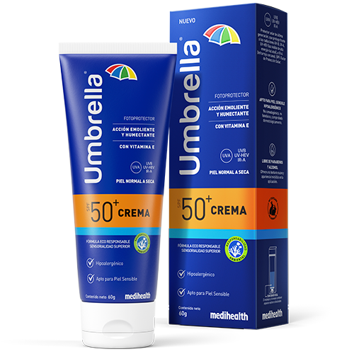 Medihealth - Umbrella Crema 50+ Protector solar de amplio espectro