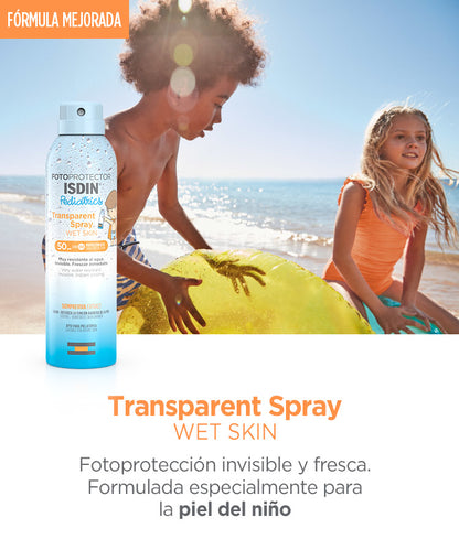 ISDIN - FOTOPROTECCIÓN Transparent Spray Wet Skin Pediatrics SPF 50