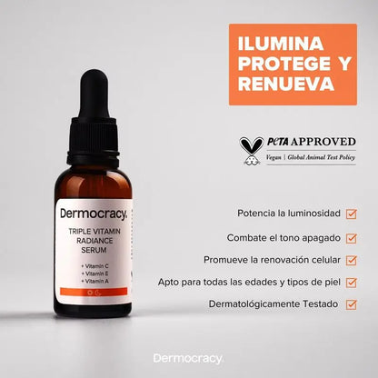 Dermocracy - Triple Vitamin (C, E y A) Radiance Serum