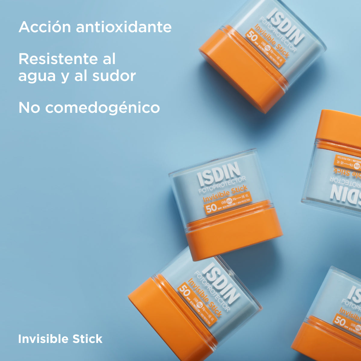 ISDIN - Invisible Stick SPF 50 Protector solar invisible en stick