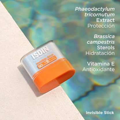ISDIN - Invisible Stick SPF 50 Protector solar invisible en stick