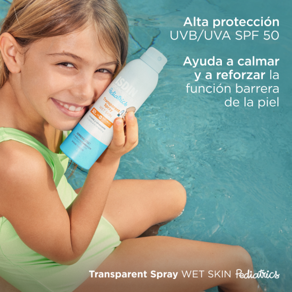 ISDIN - FOTOPROTECCIÓN Transparent Spray Wet Skin Pediatrics SPF 50