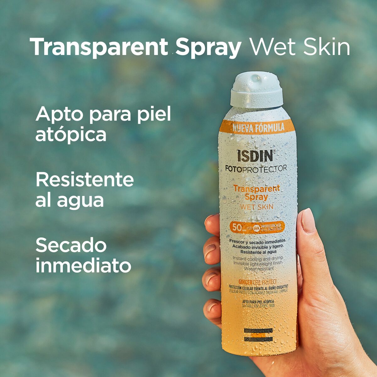 ISDIN - FOTOPROTECCIÓN Transparent Spray Wet Skin SPF 50