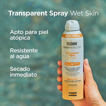 ISDIN - FOTOPROTECCIÓN Transparent Spray Wet Skin SPF 50