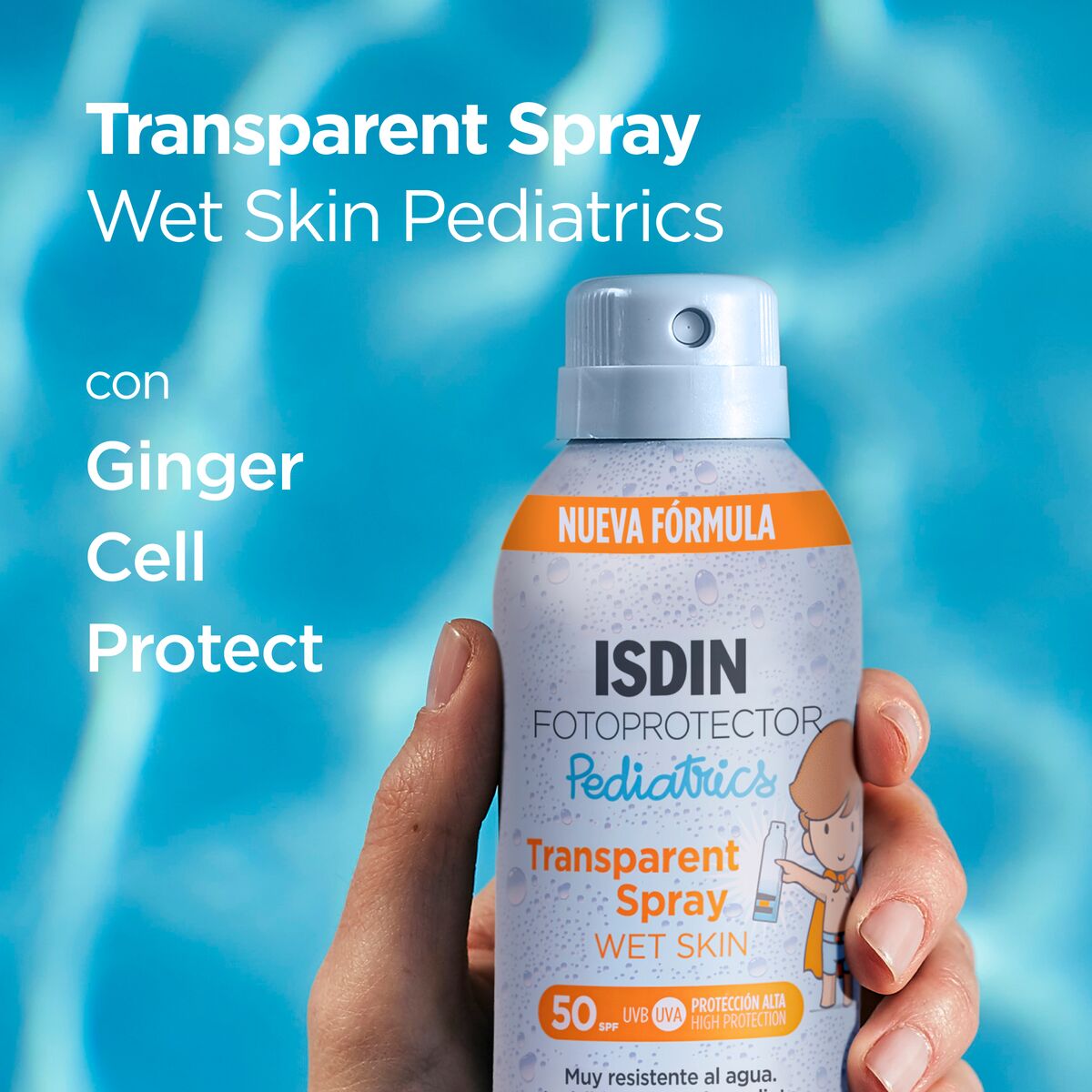 ISDIN - FOTOPROTECCIÓN Transparent Spray Wet Skin Pediatrics SPF 50