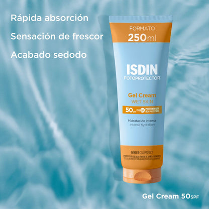 ISDIN - Fotoprotector - Gel Cream Wet Skin + 50 SPF
