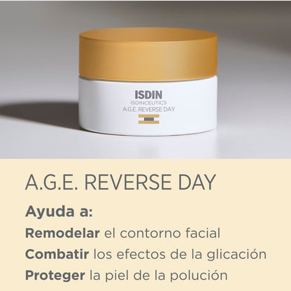 ISDIN - A.G.E. Reverse Day Crema facial antiedad de día que remodela el rostro